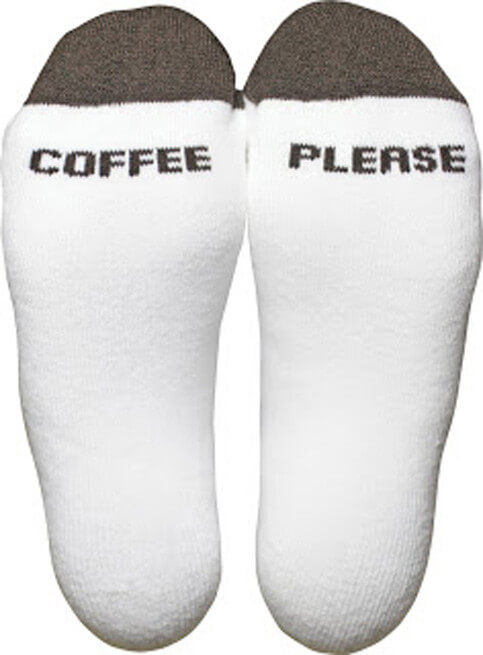 Il caffè anche nei calzini