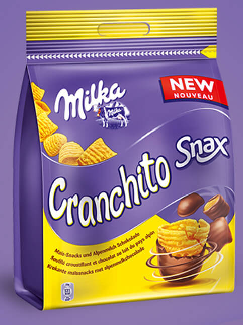 Cranchito il nuovo snack di Milka