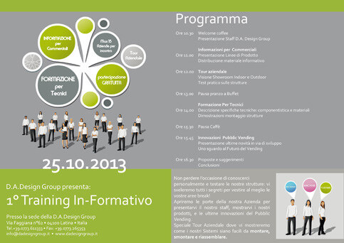 D.A. Design Group. Domani 1° Training In-Formativo