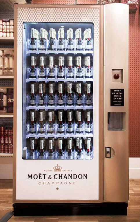 Champagne per un vending di lusso