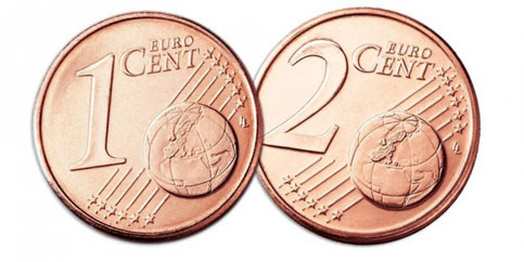 Belgio. Eliminate le monete da 1 e 2 centesimi