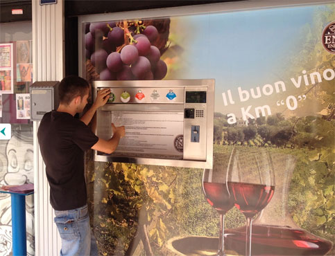 Inaugurato il primo d.a. pubblico di vino