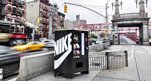 Nike incentiva lo sport con la sua vending machine