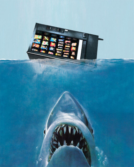 I distributori automatici uccidono più degli squali