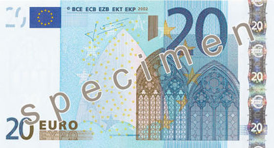 Arriva la nuova banconota da 20 euro