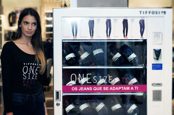 È portoghese il jeans nella vending machine