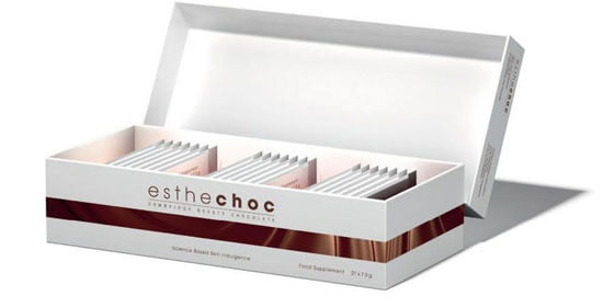 Esthechoc la barretta di cioccolato amica della pelle