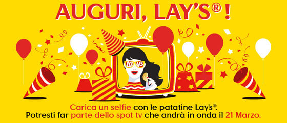 Le patatine Lay’s festeggiano un anno in Italia