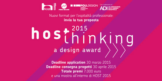 Host 2015. Torna il concorso HOSThinking