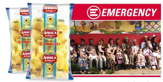 Amica Chips sostiene Emergency