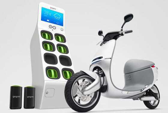 USA. Lo scooter green a pile distribuite dalla vending machine