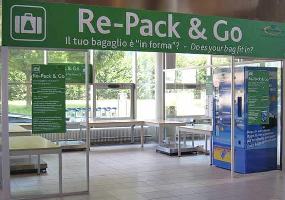 Repack&Go. Il vending per chi vola