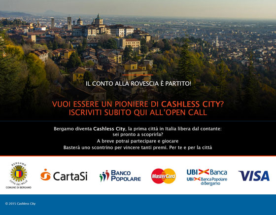 Cashless: la rivoluzione parte da Bergamo