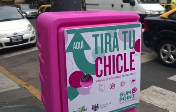 Argentina. GumPoint per riciclare i chewing gum