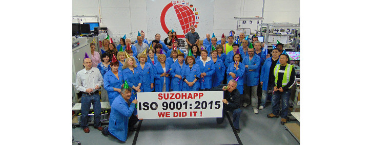 SUZOHAPP Canada ottiene la certificazione ISO 9001:2015