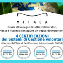 Per Mitaca 4 importanti certificazioni