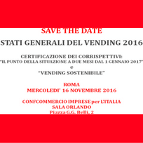CONFIDA – Stati Generali del Vending 2016