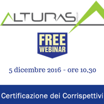 Alturas Sistemi. Webinar gratuito sui corrispettivi