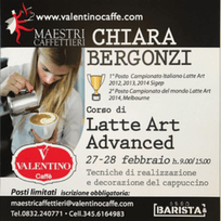 Alla Valentino Caffè il corso di Latte Art di Chiara Bergonzi