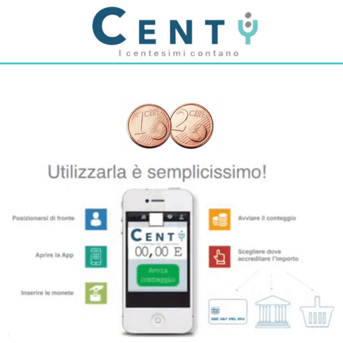 Centy la contamonete che dà valore alle monete da 1 e 2 centesimi