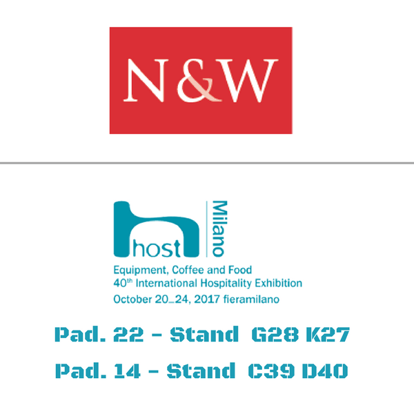 N&W a Host. Pad. 22 Stand G28 K27 – Pad. 14 Stand C39 D40