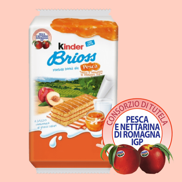 Kinder Brioss Ferrero alla Pesca e Nettarina di Romagna Igp