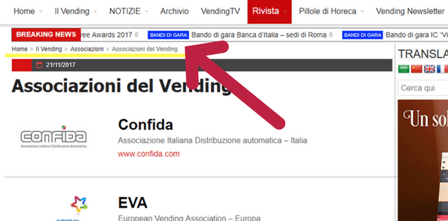associazioni del vending