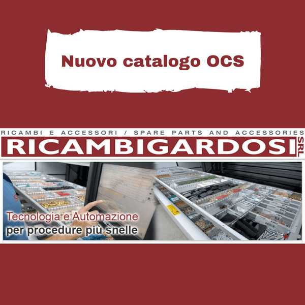 È online il nuovo catalogo OCS di Ricambi Gardosi