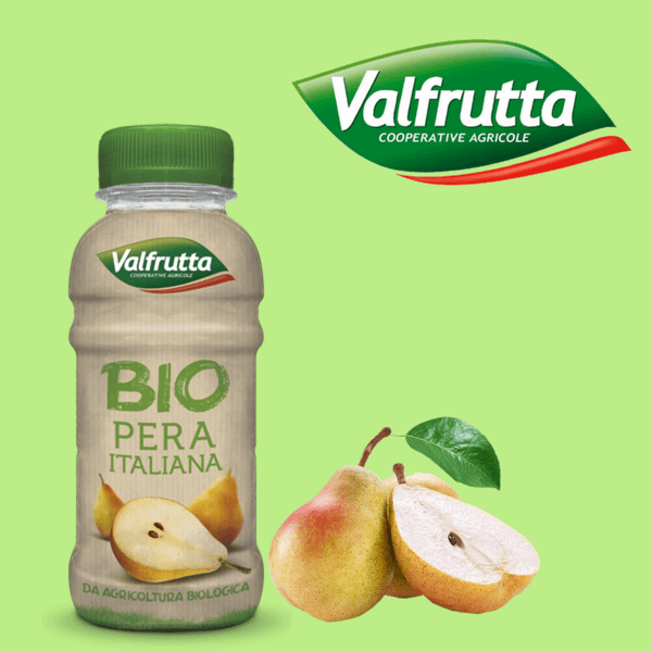 Valfrutta lancia nel canale Vending il succo bio al gusto Pera Italiana