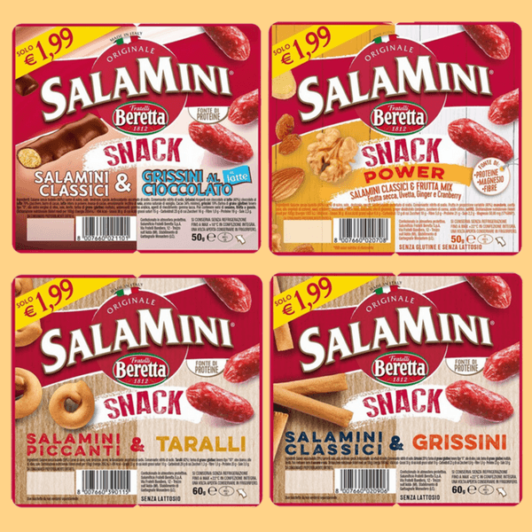 La nuova gamma 2018 dei Salamini Snack di Beretta