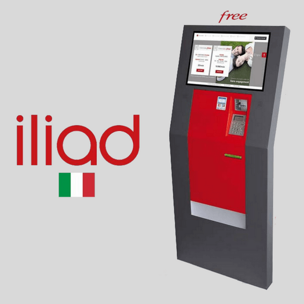 L’operatore telefonico ILIAD in Italia con store e vending machine