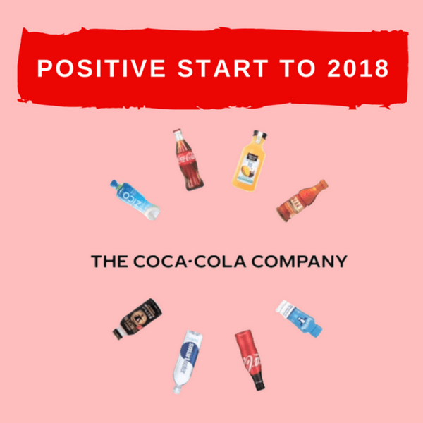 Per Coca-Cola risultati in crescita nel primo trimestre 2018