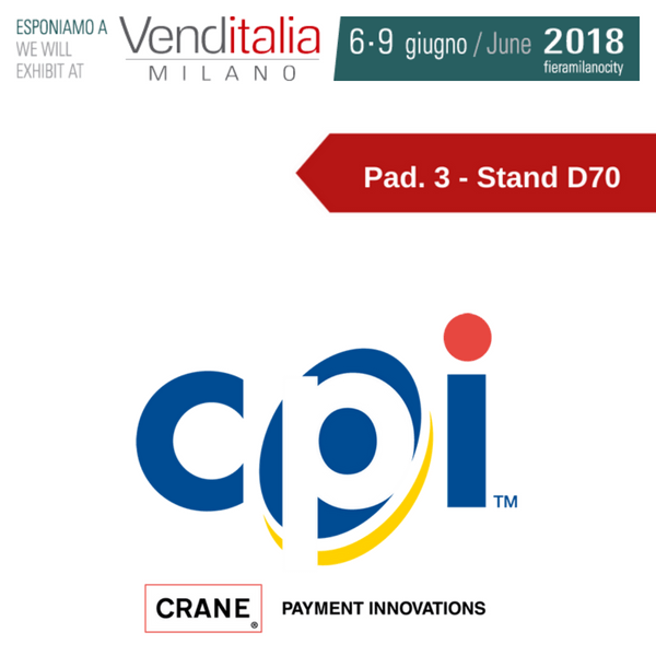 Venditalia 2018. Le novità di CPI – Crane Payment Innovations