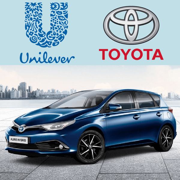 Unilever Italia e Toyota insieme per la prima flotta aziendale di auto ibride