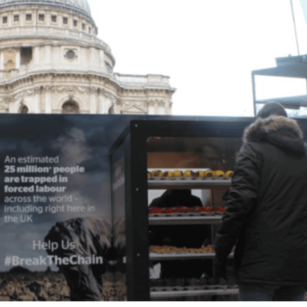 Una vending machine contro ogni forma di schiavitù moderna