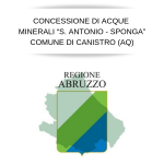Al via il bando per la concessione delle acqua minerali di Canistro (AQ)