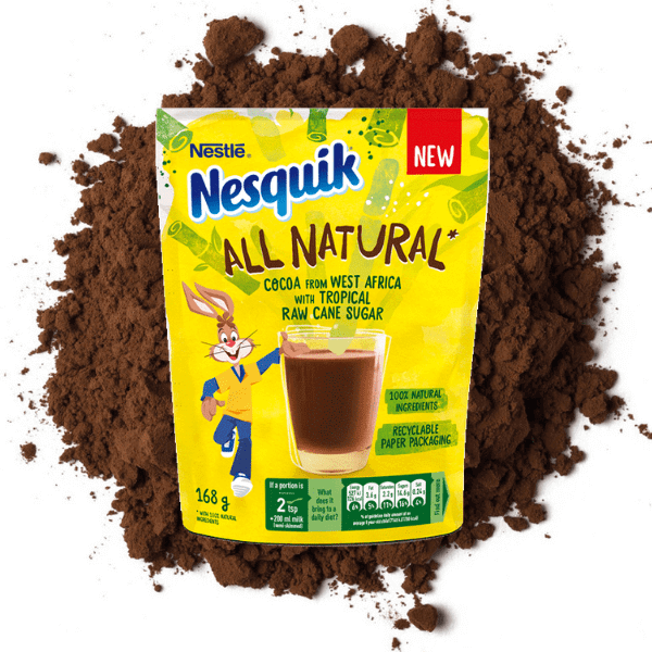 Nesquik si rinnova: ora è All Natural e in packaging riciclabile