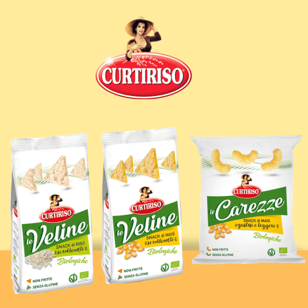 Veline e Carezze, i nuovi snack bio non fritti di Curtiriso