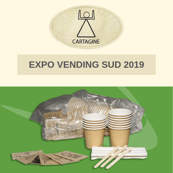 A Expo Vending Sud 2019 l’eco kit accessori di Cartagine