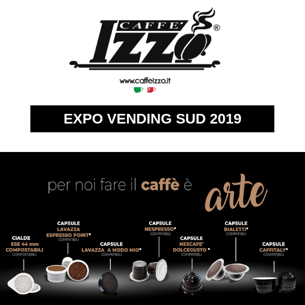 Caffè Izzo a Expo Vending Sud celebra il 40° con tante novità