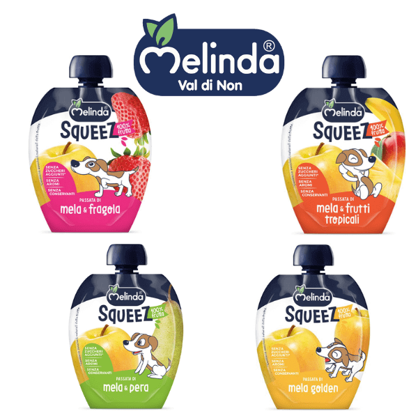 Melinda Squeez di Chini La mousse di mela e frutta da spremere!