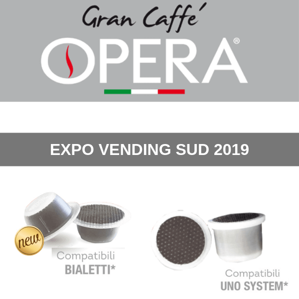 Gran Caffè Opera a Expo Vending Sud con “speciali” novità