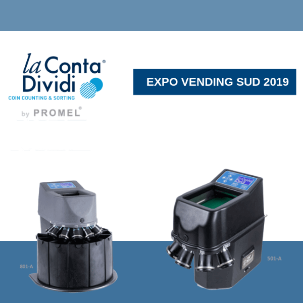 Promel a Expo Vending Sud 2019 con le sue la Conta Dividi