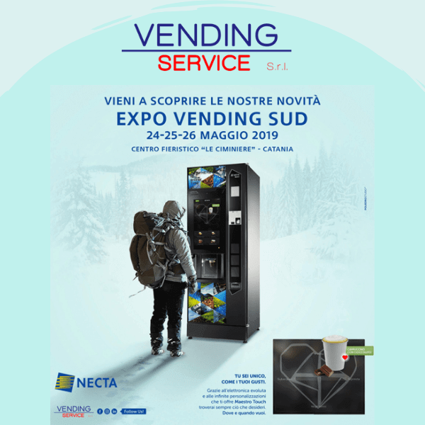 Vending Service a Expo Vending Sud con un ampio range di brand