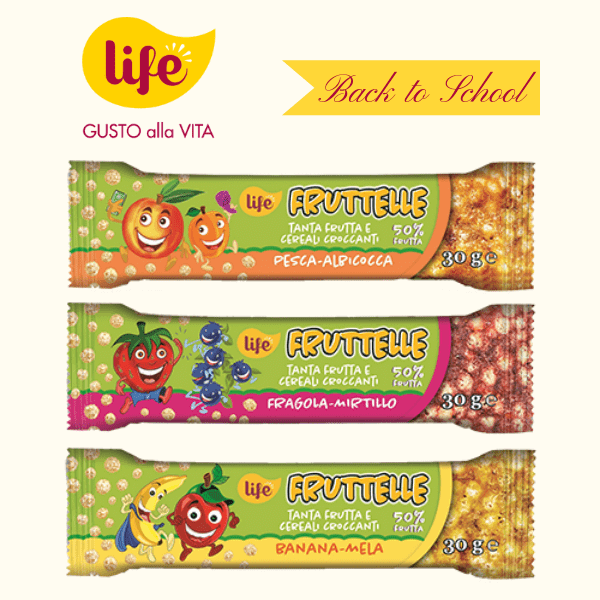 Le nuove Fruttelle LIFE addolciscono il Back to School!