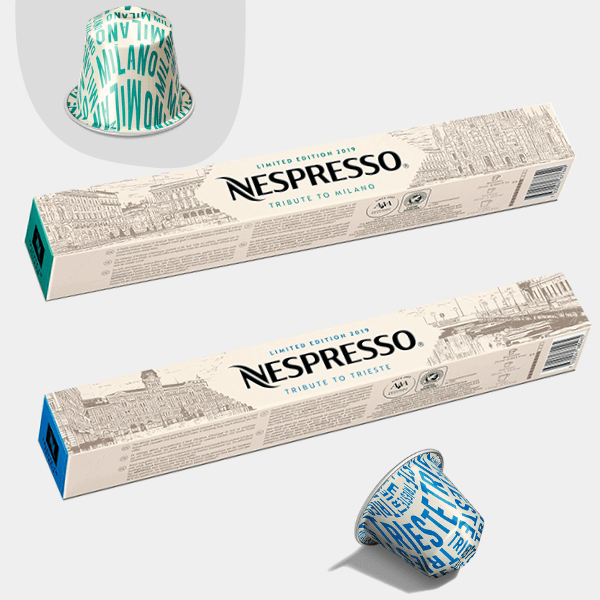 Nespresso ripropone la limited edition diTributo a Trieste e Tributo a Milano