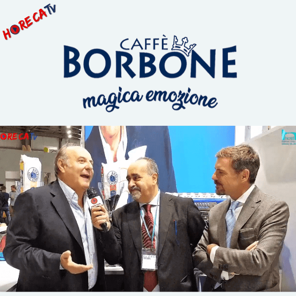 HorecaTv.it. Intervista a Host 2019 con Gerry Scotti e Massimo Renda di Caffè Borbone srl