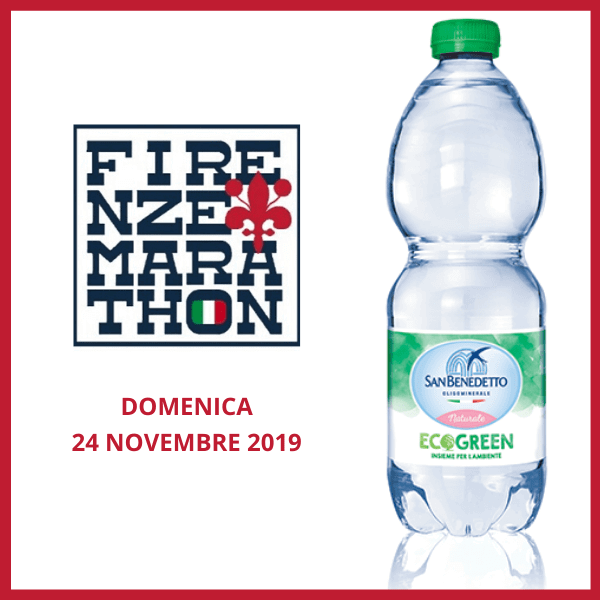 Acqua Minerale San Benedetto è l’acqua ufficiale della Firenze Marathon
