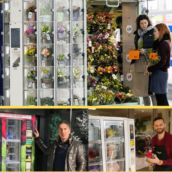 A Catania il distributore automatico di fiori. Ma non è il primo in Italia
