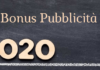 La Legge di Bilancio 2020 conferma il bonus pubblicità